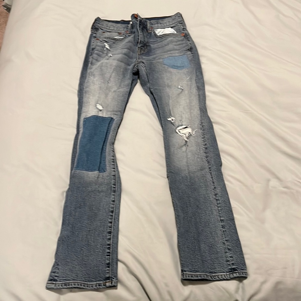 Madewell patch jeans